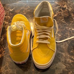 Yellow Vans Sk8-Hi Skate Shoe